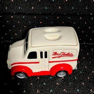 Vintage Mrs Fields Van Ceramic Cookie Jar
